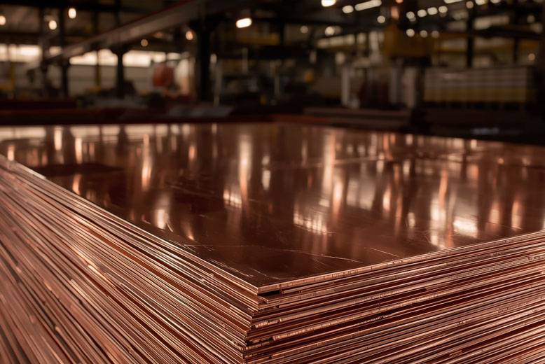 plat tembaga konduktivitas tinggi dengan berbagai ukuran